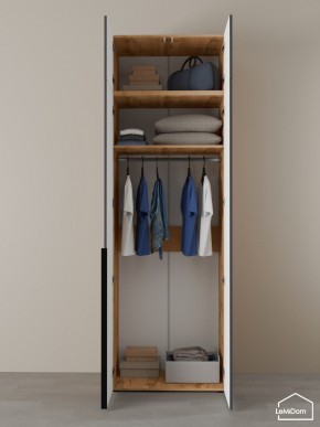 Шкаф с антресолью Linnea MHR-2A-1 2450х800х510 (ДВ-М 11.1.25) в Урае - uray.ok-mebel.com | фото 4