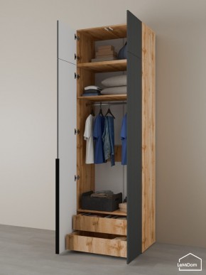 Шкаф с антресолью Linnea MHR-2A-3 2450х800х510 (ДВ-М 11.1.25) в Урае - uray.ok-mebel.com | фото 5