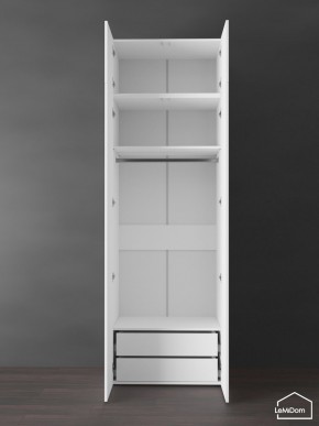 Шкаф с антресолью Linnea MHR-2POA-3 2450х800х510 (Белый-М 11.1.1) в Урае - uray.ok-mebel.com | фото 5