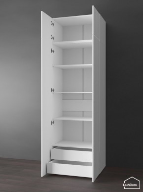 Шкаф с антресолью Linnea MHR-2POA-4 2450х800х510 (Белый-М 11.1.2) в Урае - uray.ok-mebel.com | фото 5