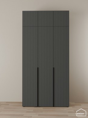 Шкаф с антресолью Linnea MHR-3A-1 2450х1200х510 (Графит-М 11.1.25) в Урае - uray.ok-mebel.com | фото