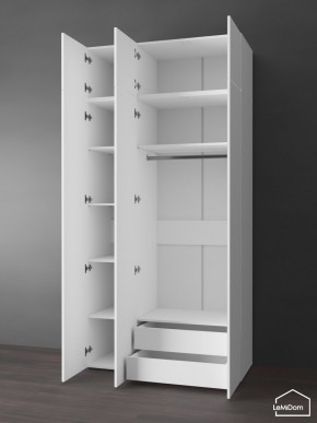 Шкаф с антресолью Linnea MHR-3POA-2 2450х1200х510 (Белый-М 11.1.2) в Урае - uray.ok-mebel.com | фото 5