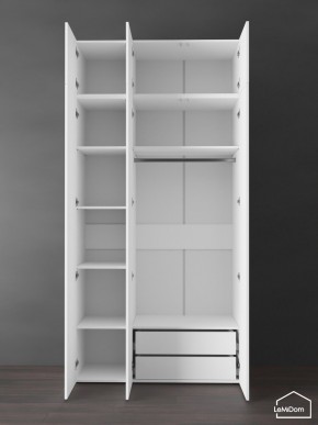 Шкаф с антресолью Linnea MHR-3POA-2 2450х1200х510 (Белый-М 11.1.2) в Урае - uray.ok-mebel.com | фото 6
