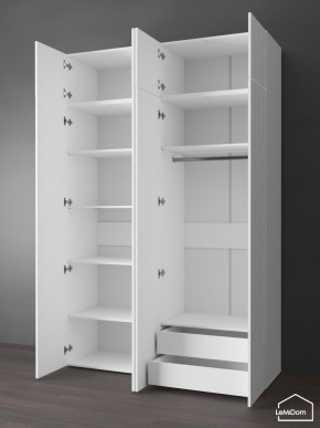 Шкаф с антресолью Linnea MHR-4POA-2 2450х1600х510 (Белый-М 11.1.2) в Урае - uray.ok-mebel.com | фото 6