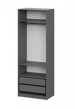 Шкаф ШК-5 + 2 полки + ящики (800) Графит в Урае - uray.ok-mebel.com | фото 3