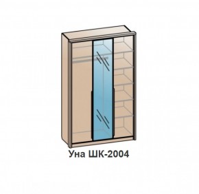 Шкаф УНА (ШК-2004) Венге/Дуб Сонома в Урае - uray.ok-mebel.com | фото