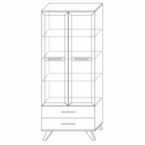 Шкаф-витрина 800 Вега Скандинавия в Урае - uray.ok-mebel.com | фото 6