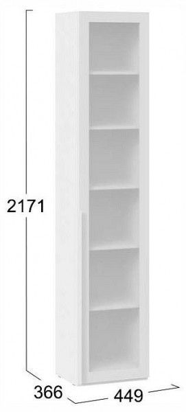 Шкаф-витрина Порто СМ-393.07.213 в Урае - uray.ok-mebel.com | фото 4