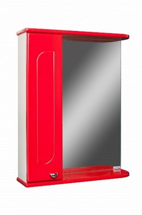 Шкаф-зеркало Радуга Красный 50 левый АЙСБЕРГ (DA1122HZR) в Урае - uray.ok-mebel.com | фото