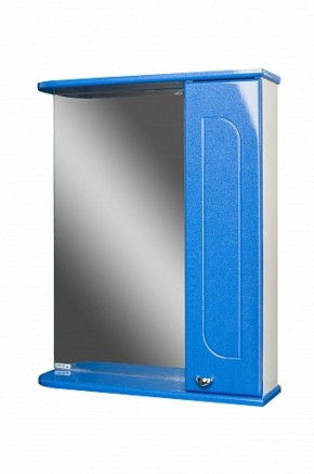 Шкаф-зеркало Радуга Синий металлик 60 правый АЙСБЕРГ (DA1130HZR) в Урае - uray.ok-mebel.com | фото 1