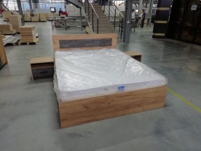 МСП-1 Кровать двойная универсальная 1600 с основанием (Дуб золотой/Камень темный) в Урае - uray.ok-mebel.com | фото 8