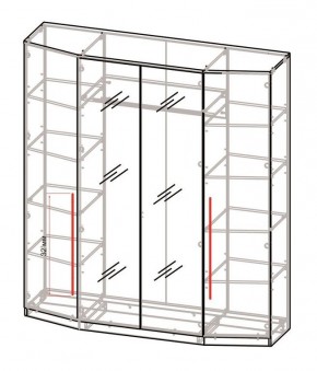 Спальный гарнитур Роксана (модульный) ЯШС в Урае - uray.ok-mebel.com | фото 3