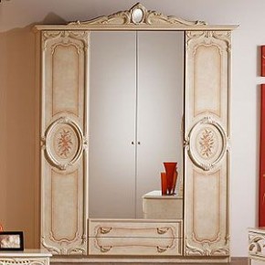 Спальный гарнитур Роза (модульная) беж в Урае - uray.ok-mebel.com | фото 5