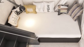 Стандарт Кровать 0900, цвет венге, ШхГхВ 93,5х203,5х70 см., сп.м. 900х2000 мм., без матраса, основание есть в Урае - uray.ok-mebel.com | фото 6