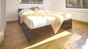 Стандарт Кровать 1600, цвет венге, ШхГхВ 163,5х203,5х70 см., сп.м. 1600х2000 мм., без матраса, основание есть в Урае - uray.ok-mebel.com | фото 6
