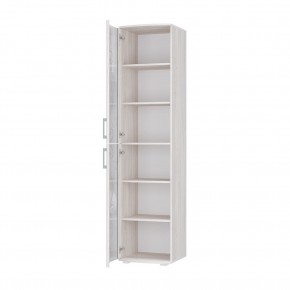 Стеклопенал Флоренция (ясень белый) в Урае - uray.ok-mebel.com | фото 2