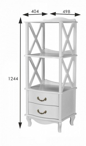 Стеллаж комбинированный Джульетта Л в Урае - uray.ok-mebel.com | фото 8