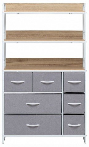 Стеллаж комбинированный Ноа в Урае - uray.ok-mebel.com | фото 2