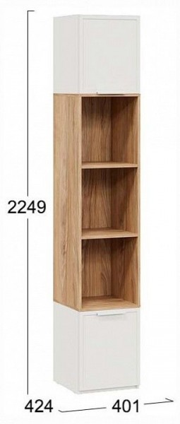 Стеллаж комбинированный Стелла в Урае - uray.ok-mebel.com | фото 4