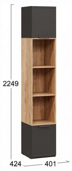 Стеллаж комбинированный Стелла в Урае - uray.ok-mebel.com | фото 4