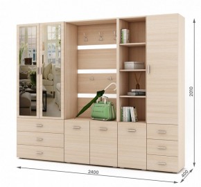 Стенка для прихожей Мартин-4 в Урае - uray.ok-mebel.com | фото 3