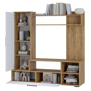Гостиная Евро 2 (крафт/белый) в Урае - uray.ok-mebel.com | фото 2