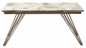 Стол ACERRA NEW 160 GLOSS GRAND JADE SOLID CERAMIC/ каркас цвета шампань, ®DISAUR в Урае - uray.ok-mebel.com | фото 12