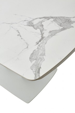 Стол ALATRI 120 GLOSS STATUARIO WHITE SOLID CERAMIC / WHITE, ®DISAUR в Урае - uray.ok-mebel.com | фото 10