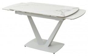 Стол ALATRI 120 GLOSS STATUARIO WHITE SOLID CERAMIC / WHITE, ®DISAUR в Урае - uray.ok-mebel.com | фото 8
