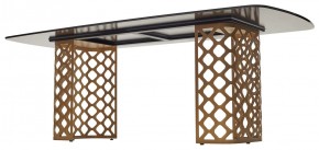Стол CHIAVARI 220 KL-188 Контрастный мрамор матовый, итальянская керамика / Шампань, ®DISAUR в Урае - uray.ok-mebel.com | фото 5
