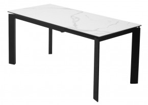 Стол CORNER 120 HIGH GLOSS STATUARIO керамика, стекло/ черный каркас, ®DISAUR в Урае - uray.ok-mebel.com | фото 5