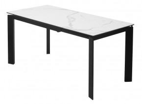 Стол CORNER 120 HIGH GLOSS STATUARIO керамика, стекло/ черный каркас, ®DISAUR в Урае - uray.ok-mebel.com | фото 6