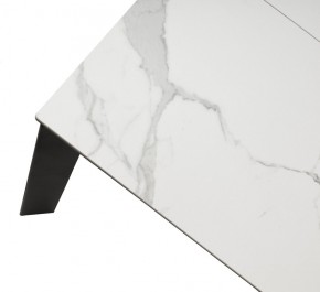 Стол CORNER 120 HIGH GLOSS STATUARIO керамика, стекло/ черный каркас, ®DISAUR в Урае - uray.ok-mebel.com | фото 8