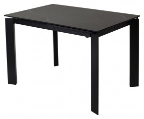 Стол CORNER 120 MATT BLACK MARBLE SOLID CERAMIC / BLACK, ®DISAUR в Урае - uray.ok-mebel.com | фото 1