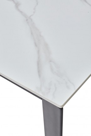 Стол CORNER 120 MATT WHITE MARBLE SOLID CERAMIC / BLACK, ®DISAUR в Урае - uray.ok-mebel.com | фото 8
