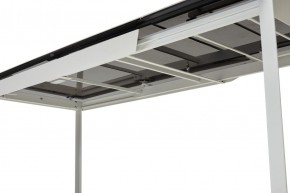 Стол CREMONA 140 MATTE STATUARIO Белый мрамор матовый, керамика/ белый каркас, ®DISAUR в Урае - uray.ok-mebel.com | фото 2