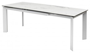 Стол CREMONA 140 MATTE STATUARIO Белый мрамор матовый, керамика/ белый каркас, ®DISAUR в Урае - uray.ok-mebel.com | фото 4