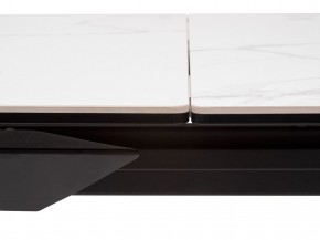 Стол CREMONA 140 MATTE STATUARIO Белый мрамор матовый, керамика/ черный каркас, ®DISAUR в Урае - uray.ok-mebel.com | фото 4
