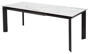 Стол CREMONA 140 MATTE STATUARIO Белый мрамор матовый, керамика/ черный каркас, ®DISAUR в Урае - uray.ok-mebel.com | фото 5