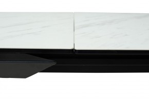 Стол CREMONA 160 KL-99 Белый мрамор матовый, итальянская керамика / черный каркас, ®DISAUR в Урае - uray.ok-mebel.com | фото 4