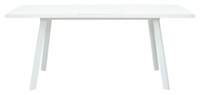 Стол ФИН 120 Белый, стекло/ Белый каркас М-City в Урае - uray.ok-mebel.com | фото 2