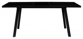 Стол ФИН 120 Черный, стекло/ Черный каркас М-City в Урае - uray.ok-mebel.com | фото 1