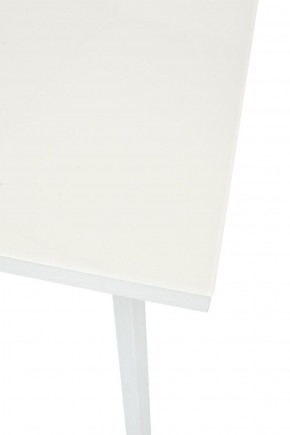 Стол ФИН 120 Латте, стекло/ Белый каркас М-City в Урае - uray.ok-mebel.com | фото 7
