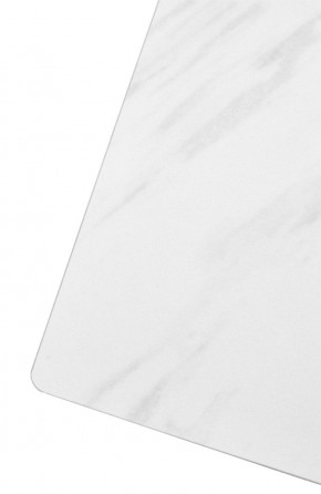 Стол FONDI 180 MARBLES KL-99 Белый мрамор матовый, итальянская керамика/ черный каркас, ®DISAUR в Урае - uray.ok-mebel.com | фото 6