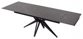 Стол FORIO 160 MATT BLACK MARBLE SOLID CERAMIC / BLACK, ®DISAUR в Урае - uray.ok-mebel.com | фото 5