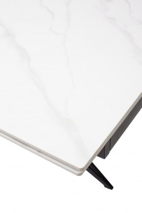 Стол FORIO 160 MATT WHITE MARBLE SOLID CERAMIC / BLACK, ®DISAUR в Урае - uray.ok-mebel.com | фото 9