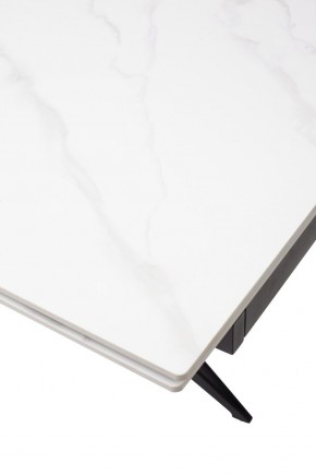 Стол FORIO 160 MATT WHITE MARBLE SOLID CERAMIC / BLACK, ®DISAUR в Урае - uray.ok-mebel.com | фото 9