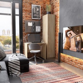 Стол КАСТОР письменный 80х50, цвет Дуб Сонома в Урае - uray.ok-mebel.com | фото 3