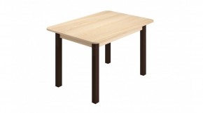 Стол ЛДСП (опоры черные) ясень шимо светлый в Урае - uray.ok-mebel.com | фото