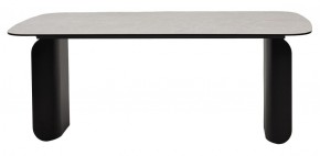 Стол NORD 200 TL-102 Бежевый мрамор, испанская керамика / черный каркас, ®DISAUR в Урае - uray.ok-mebel.com | фото 4